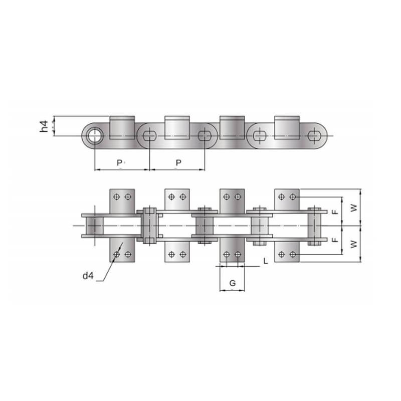 Transportketting met opzetstuk (FV-serie)