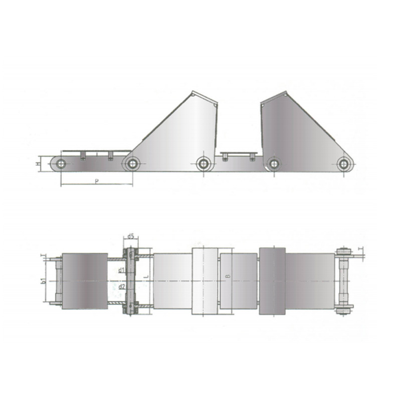 Metallurgische stalen spiraaltransporteurketting